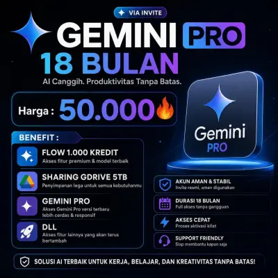 GEMINI PRO - 18 BULAN - VIA INVITE