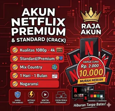 NETFLIX CRACK PREMIUM / STANDARD HARIAN - BULANAN