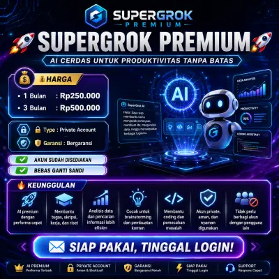 SUPER GROK AI - TERMURAH DAN LEGAL‼️