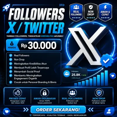 JASA TAMBAH FOLLOWERS X (TWITTER)