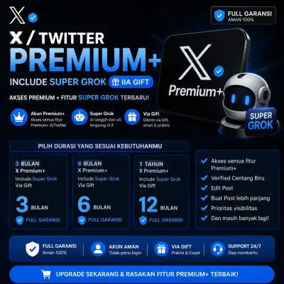 SUPER GROK & PREMIUM+ X/TWITTER | SUPER GROK | X PREMIUM+ | TWITTER PREMIUM+