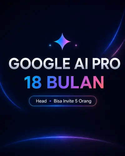 GOOGLE GEMINI AI PRO HEAD 18 BULAN (Jasa Payment)