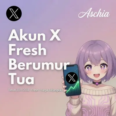 Akun X Twitter Fresh Berumur Tua 2009-2019