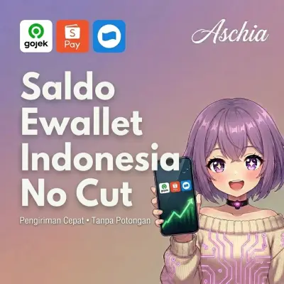 Saldo Ewallet Indonesia tanpa potongan (Shopee pay, Dana, Gopay)