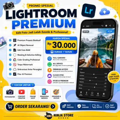 📸 Lightroom Premium 1 Tahun