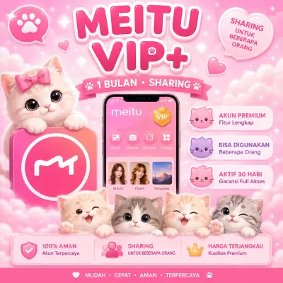MEITU VIP+ 1 MONTH Sharing