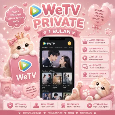 WE TV PRIVATE 1 Bulan, All Devices Bergaransi