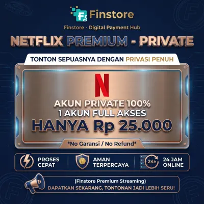 Netflix Premium Private 1 Akun 1 Bulan