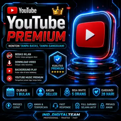 [ Famhead ] YouTube Premium Family 1 Bulan