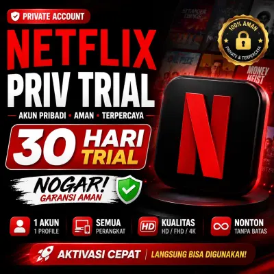 NETFLIX PRIV TRIAL 30D NOGAR !!