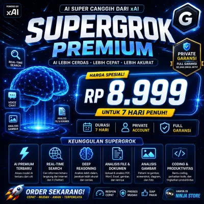 SUPERGROK PREMIUM 7 HARI ⭐ (paling direkomendasikan)