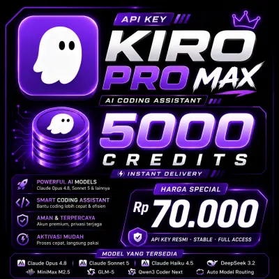 API KEY KIRO PRO MAX 5000 CREDITS