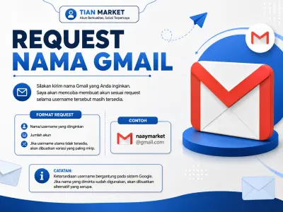 REQUEST NAMA GMAIL