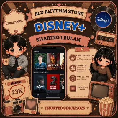 DISNEY+ SHARING 6U 1 BULAN