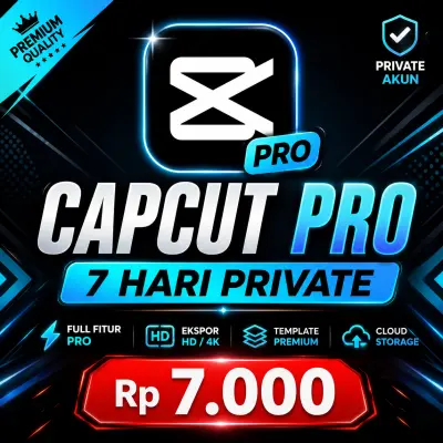 CAPCUT PRO 7 HARI PRIVATE