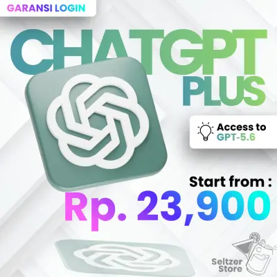 CHATGPT PLUS | GARANSI LOGIN | Akses GPT-5.6 | Up to 1 Month
