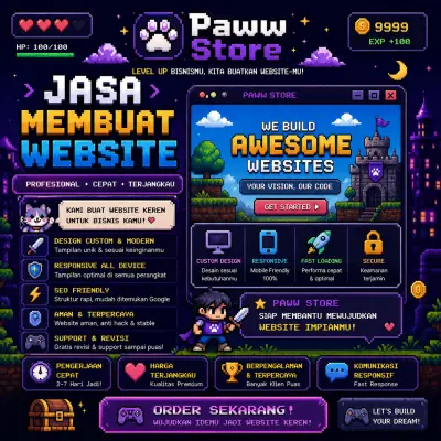 READY JASA MEMBUAT WEBSITE IMPIAN