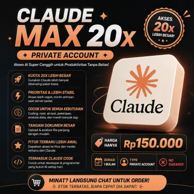 🚀 CLAUDE MAX 20× – PRIVATE ACCOUNT 🤖