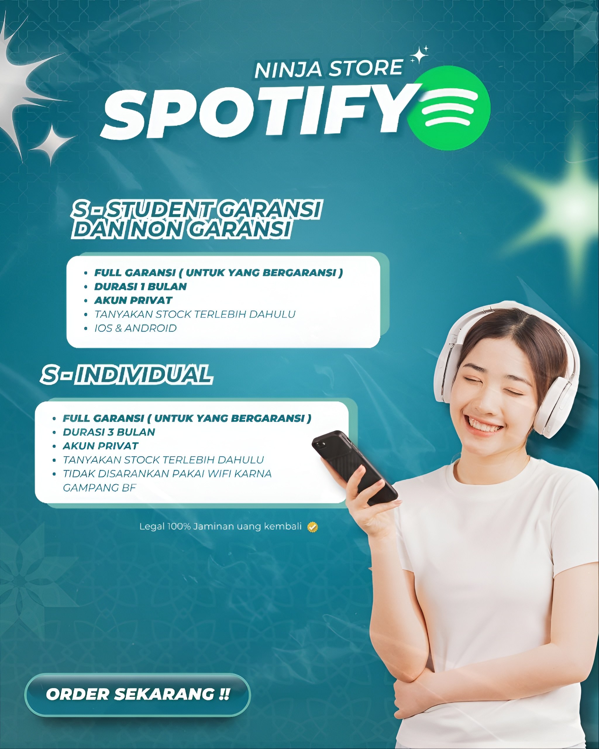 SPOTIFY PREMIUM - 1/2/3 BULAN